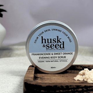 Frankincense & Sweet Orange Body Scrub - 60ml - Husk & Seed
