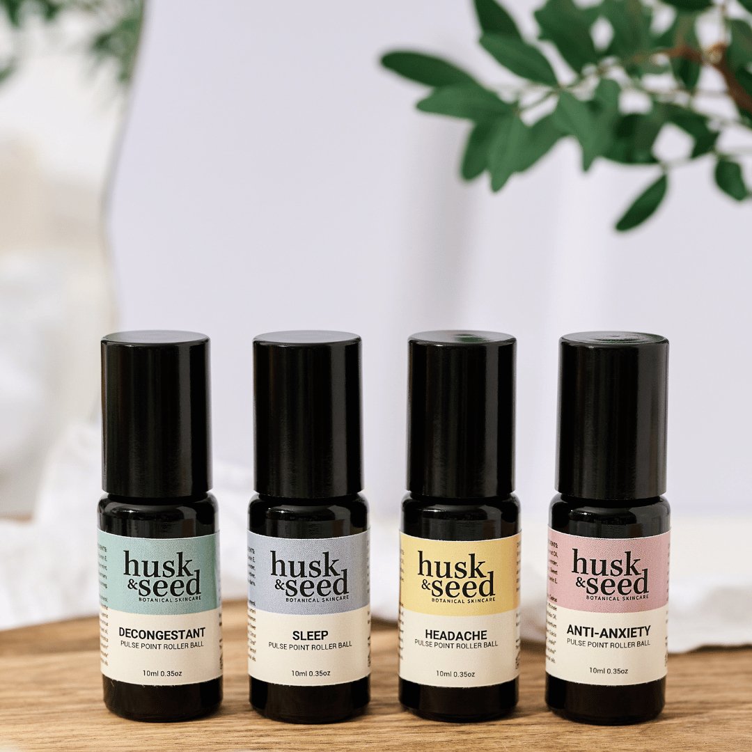 Roll Away Your Worries: Discover the Power of Our 100% Natural Pulse Point Rollerballs! - Husk & Seed
