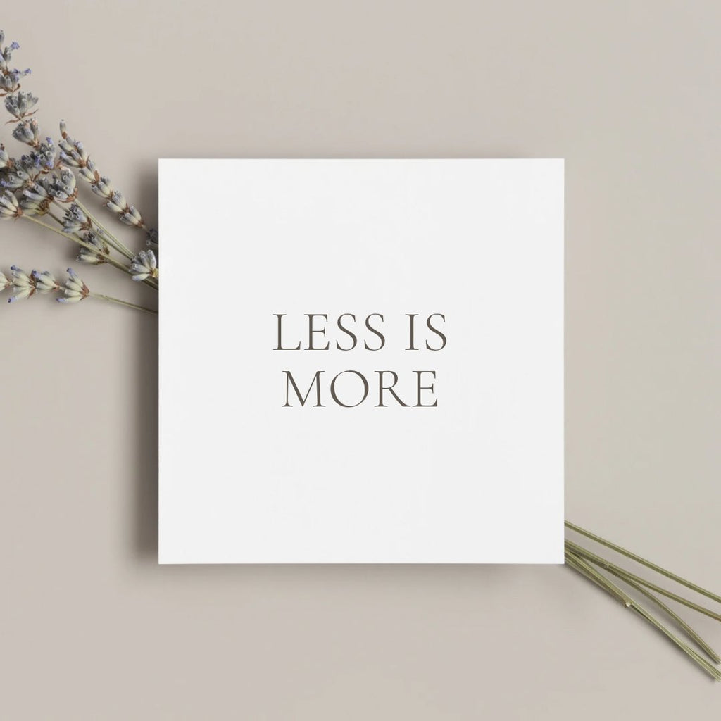 Why Less is More - Husk & Seed