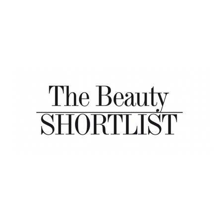 minimalist black and white text logo reading The Beauty Shortlist calm your skin unwind your mind