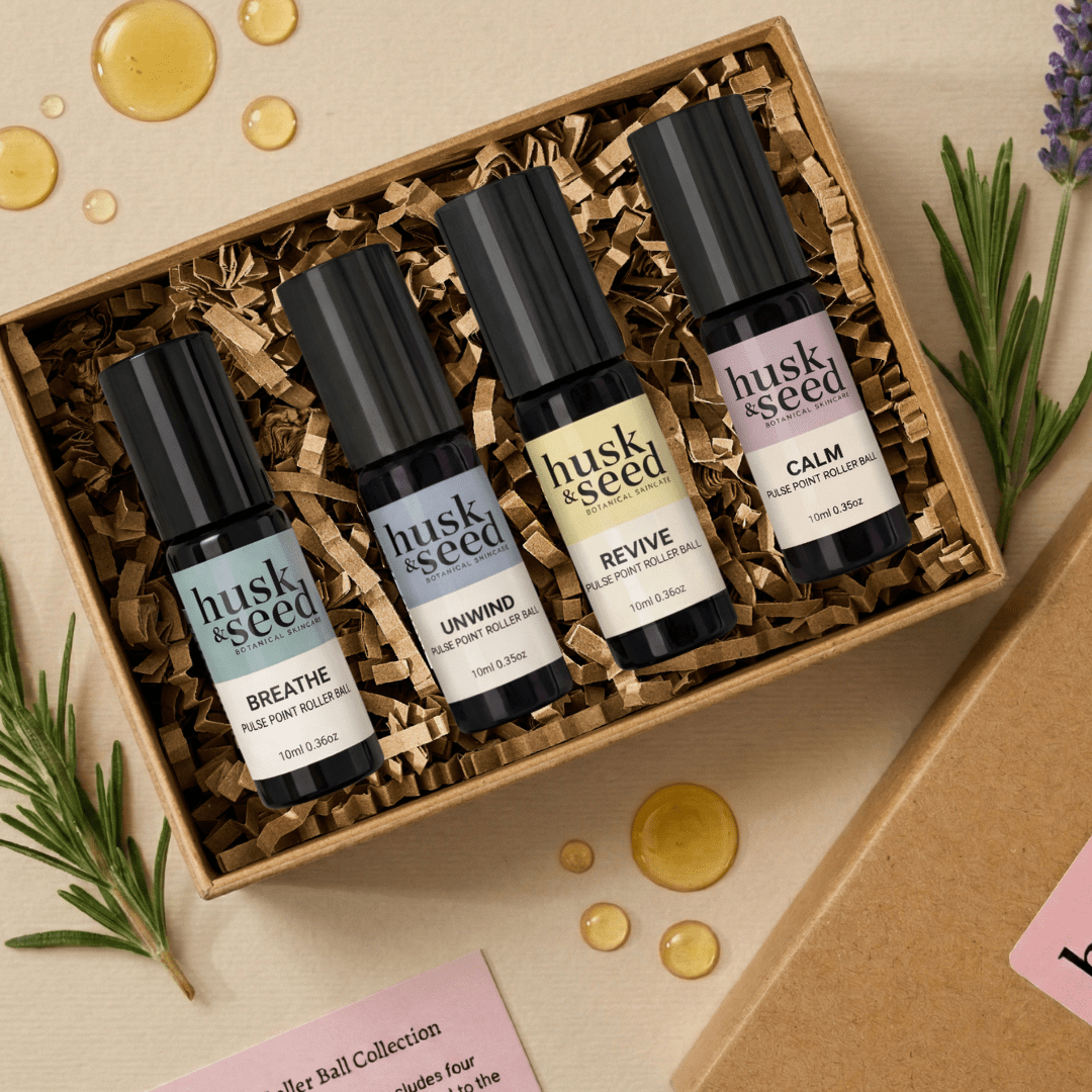 Aromatherapy Rollerball Gift Set (Save 18%) - Husk & Seed