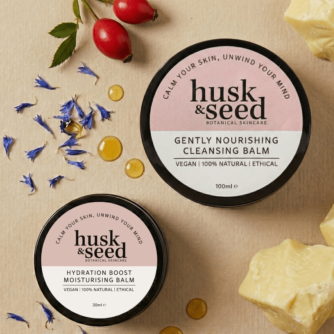 Cleanse & Moisturise Duo Kit (Save 5%) - Husk & Seed