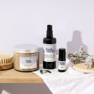 COMING SOON: Sleep & Shower Sanctuary Gift Set - Husk & Seed