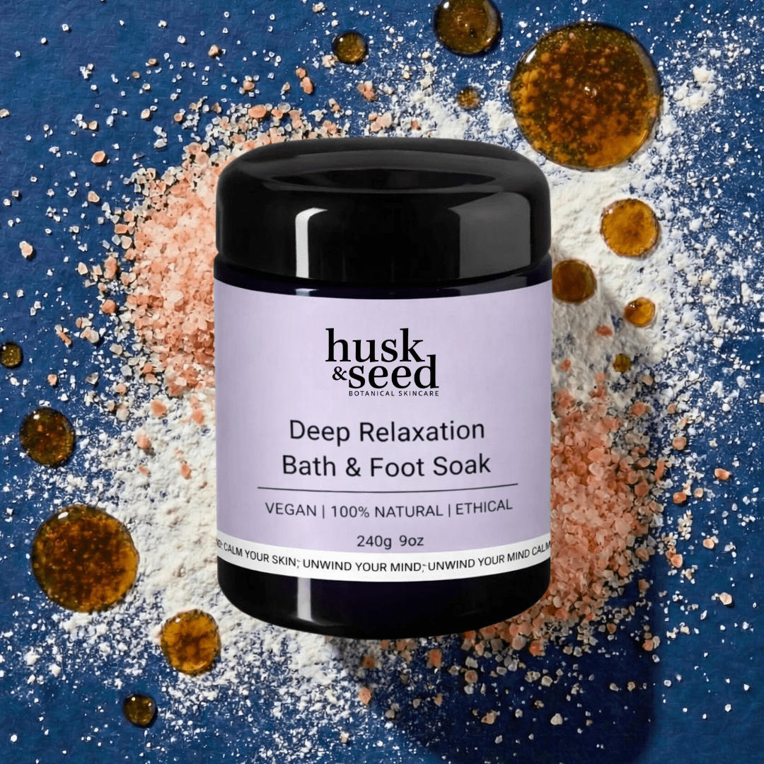 Deep Relaxation Bath & Foot Soak botanical waterless freshly hand-crafted weekly made in UK calm your skin unwind your mind