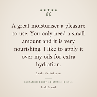 Customer review of Hydration Boost Moisturising Balm