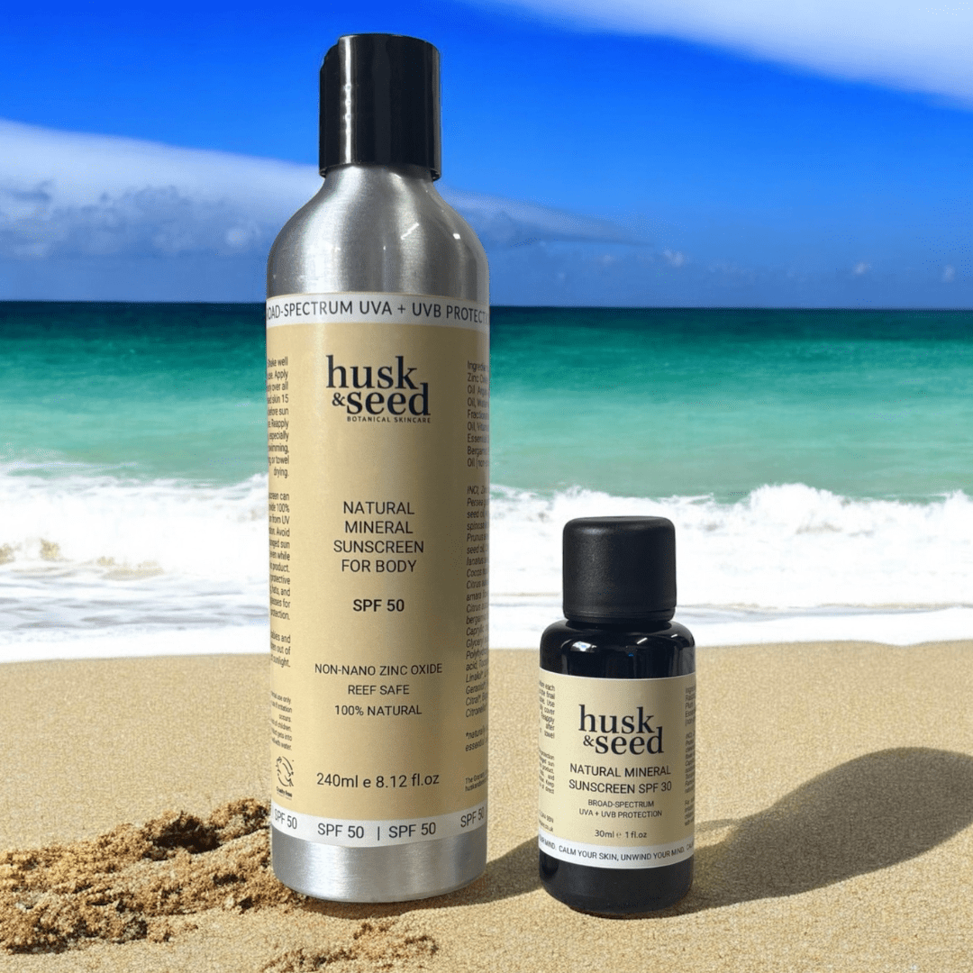 Natural Mineral Body & Face Sunscreen Duo - Husk & Seed