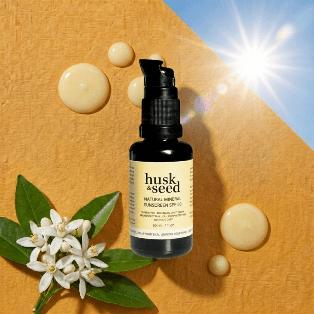 Natural Mineral Sunscreen SPF 30 (For Face) - Husk & Seed