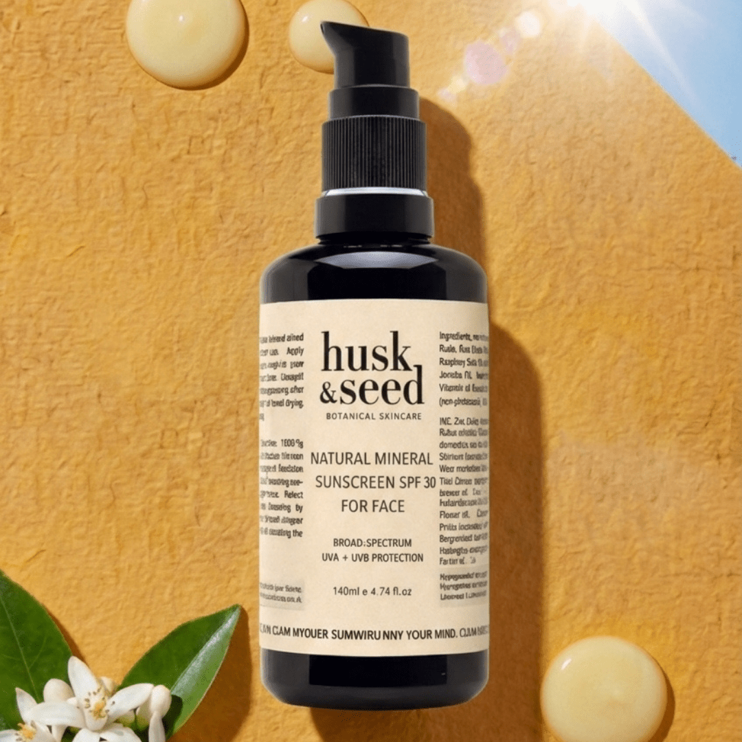 Natural Mineral Sunscreen SPF 30 (For Face) - Husk & Seed
