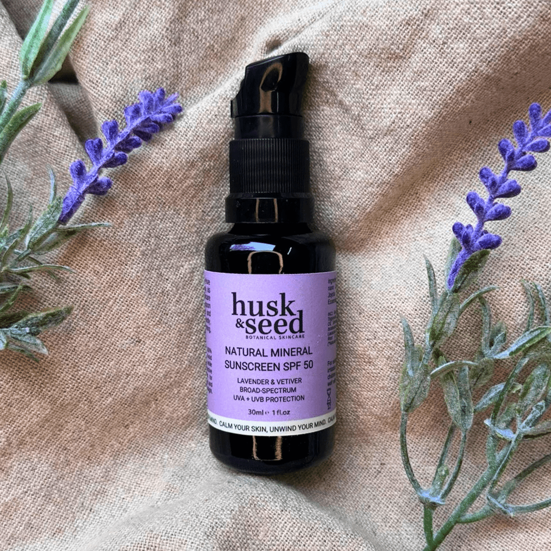 Natural Mineral Sunscreen SPF 50 (For Face) - Husk & Seed