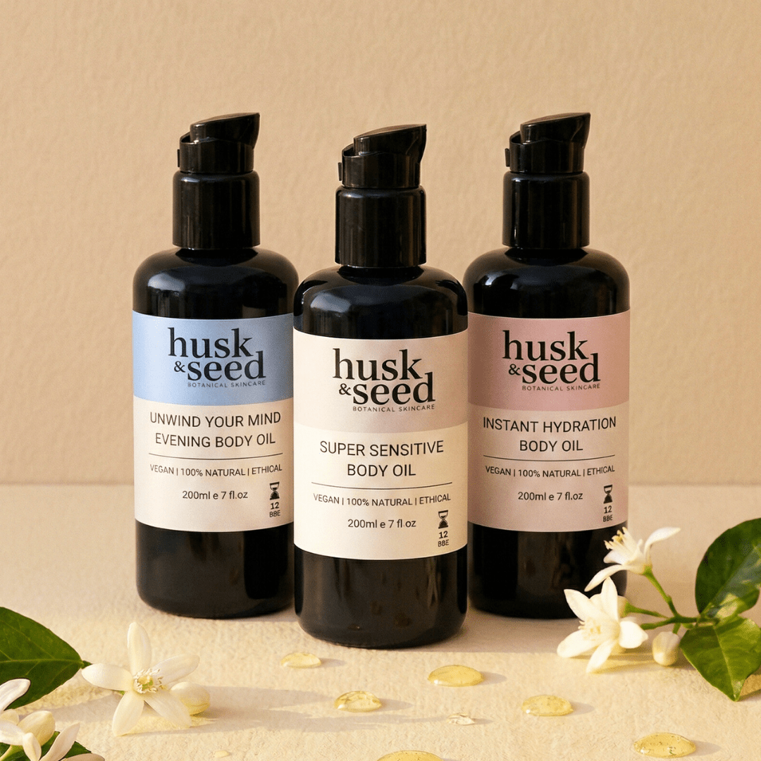 NEW! Aromatherapy Body Oils - Husk & Seed