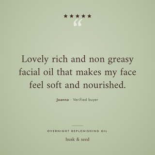 Customer review of Overnight Replenishing Oil