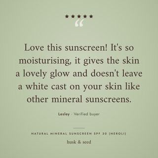Customer review of Natural Mineral Sunscreen SPF 30 (Neroli)