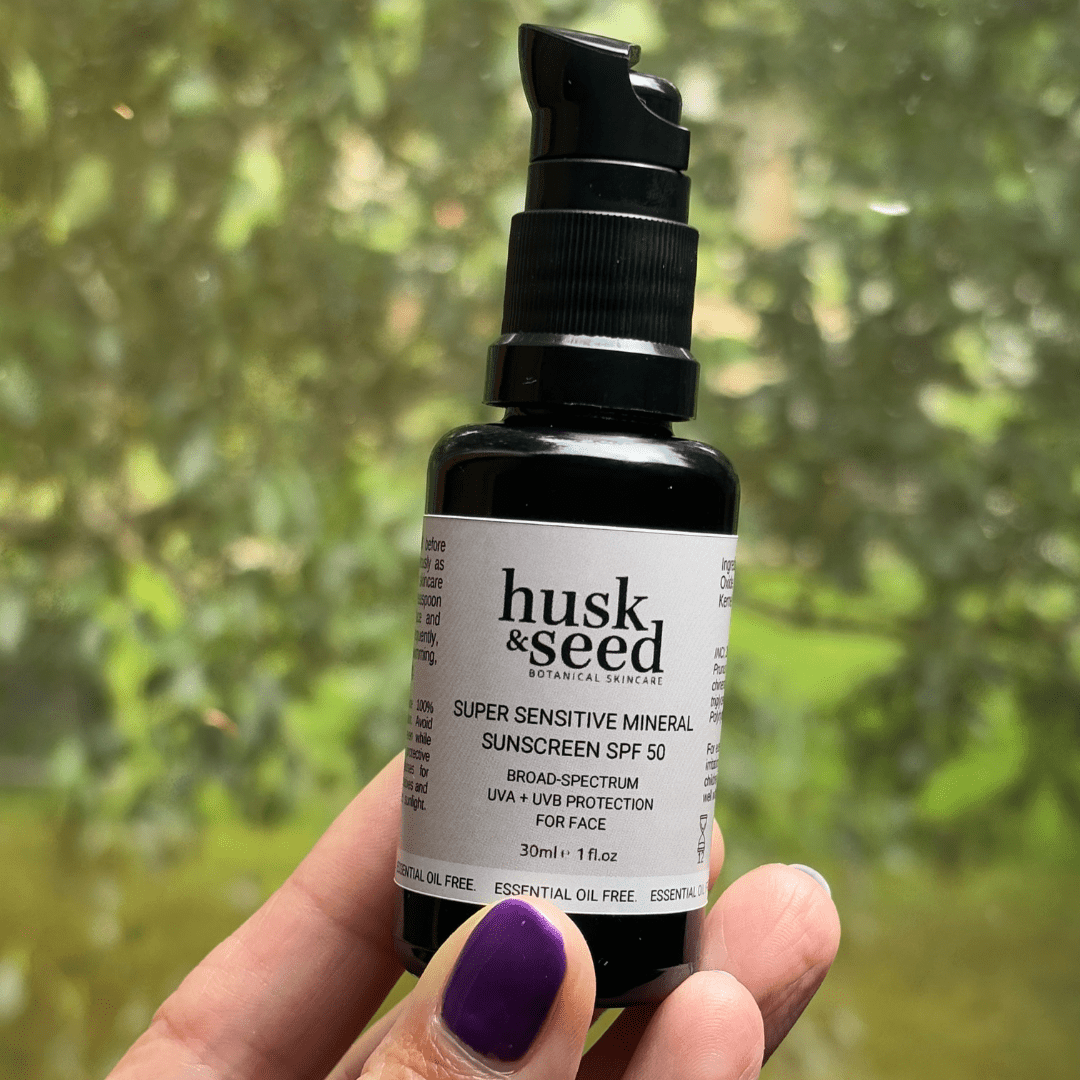 Super Sensitive Mineral Sunscreen SPF 50 (For Face) - Husk & Seed