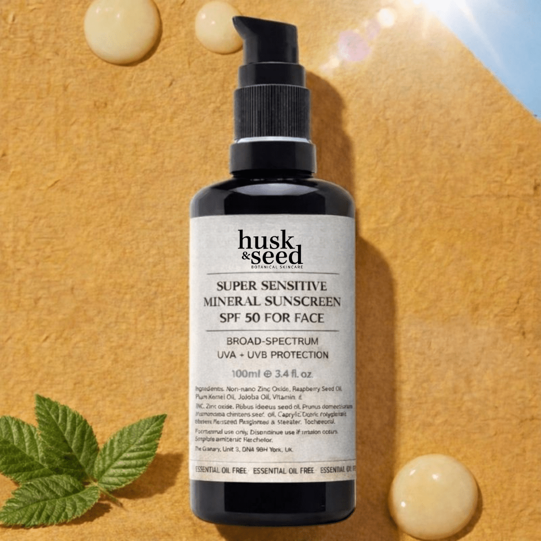 Super Sensitive Mineral Sunscreen SPF 50 (For Face) - Husk & Seed