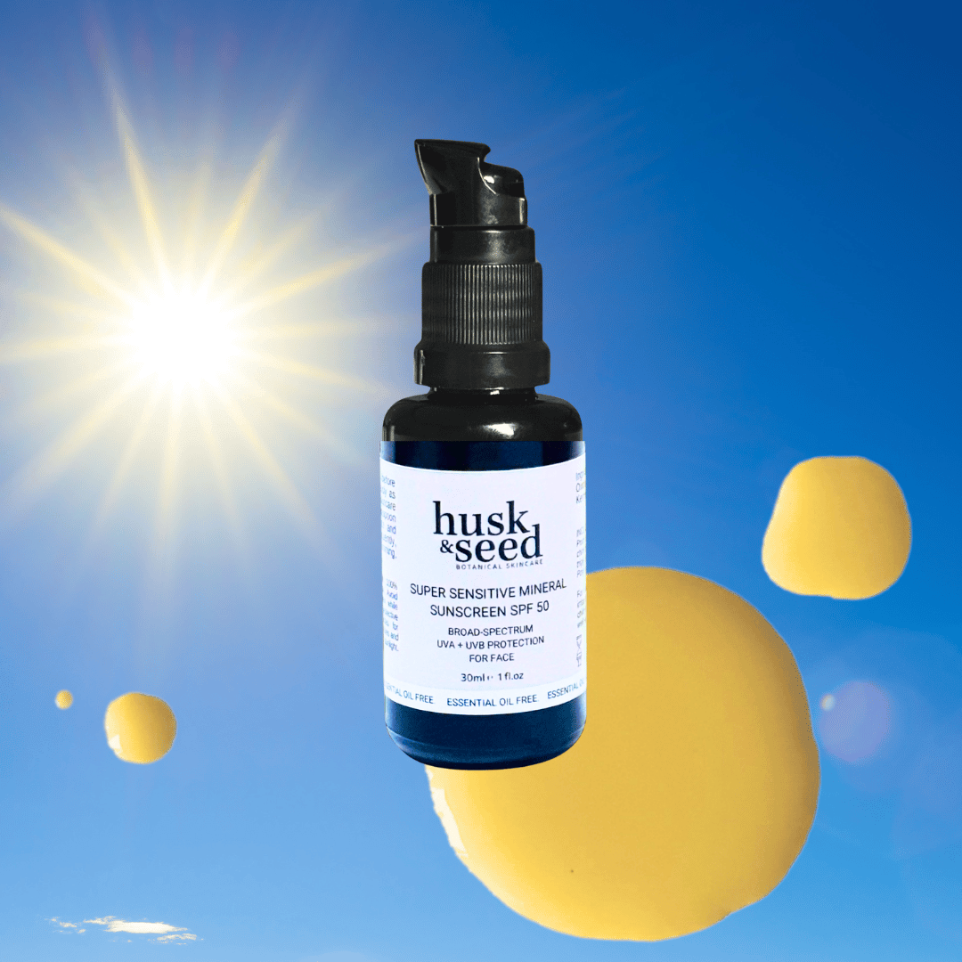 Super Sensitive Mineral Sunscreen SPF 50 (For Face) - Husk & Seed