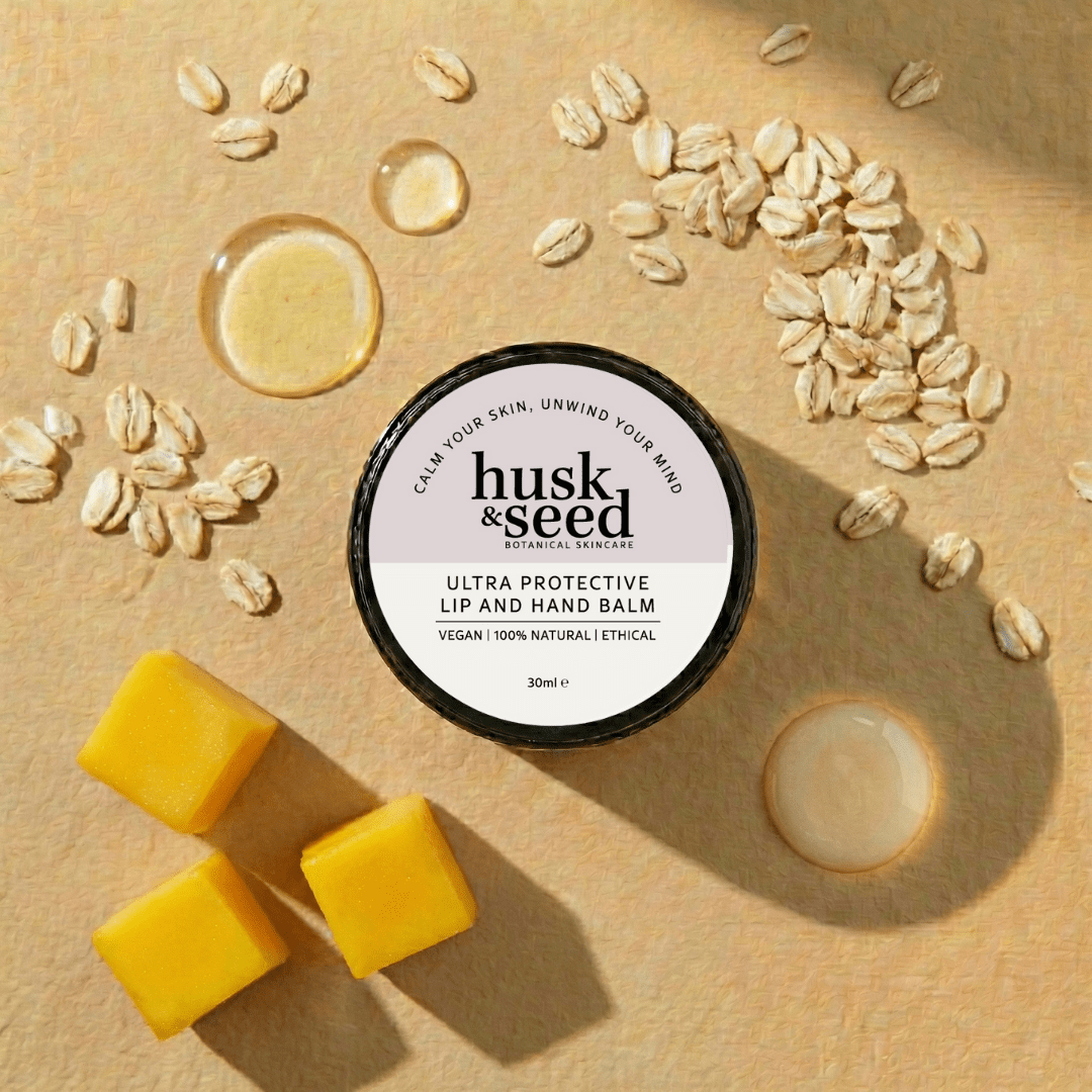Ultra Protective Lip & Hand Balm with botanical oils, waterless, freshly hand-crafted weekly, calm your skin unwind your mind made in UK