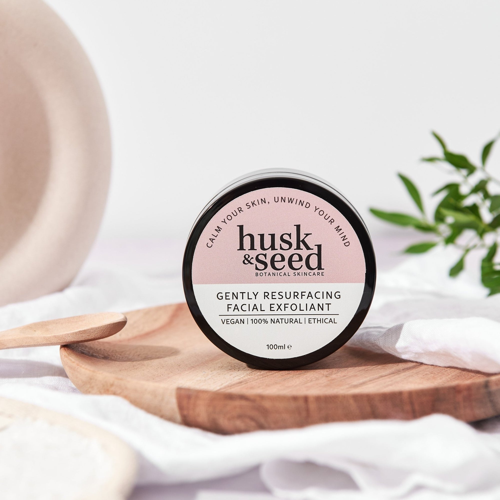 Gently Resurfacing Facial Exfoliant - Husk & Seed