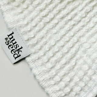 NEW Linen Waffle Face Cloth Trio - Husk & Seed