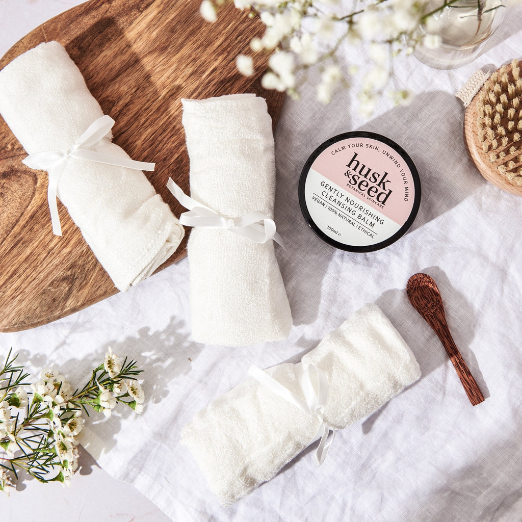 The Cleansing Balm & Cloth Bundle - Husk & Seed